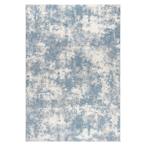 Gertmenian Thayer Garda Modern Abstract Microfiber Plush Shag Area Rug